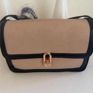 Elegant Beige and Black Women's Bag